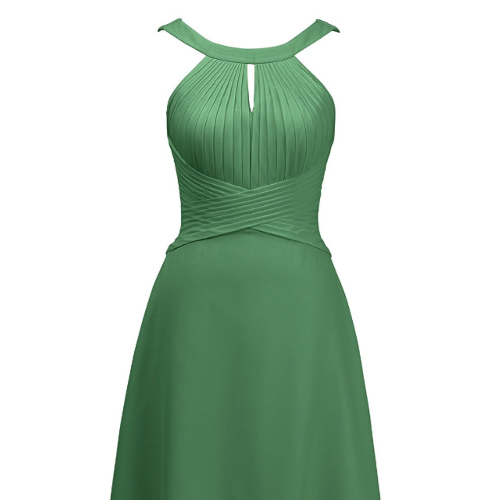 Alicepub Short Chiffon Keyhole Dress